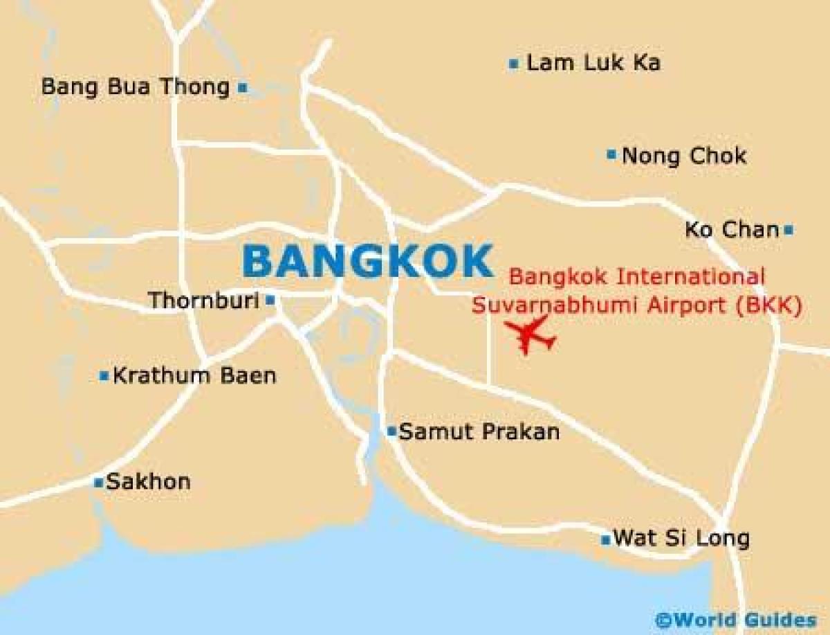 Bangkok (Krung Thep) Flughafen Karte
